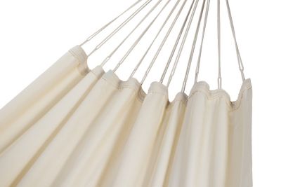Hamac suspendu Jobek Kocon écru 340x140 cm (fourni sans support)