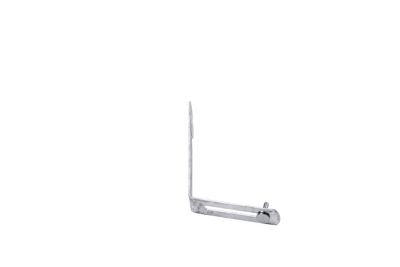 Hampe droite 235 acier galvanisé argent
