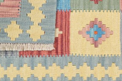 Handmade Kelim Gashgai 198 x 62 cm - 100% Virgin Wool
