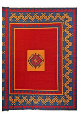 Handmade Kelim Gashgai 398 x 326 cm - 100% Virgin Wool
