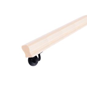 HANDYSTAIRS - Rampe d'escalier en bois Home - Profilé trou de serrure 50 x 50 mm - Pin - 300cm