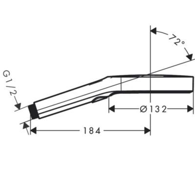 HANSGROHE Douchette à main 130 3 jets chromé Rainfinity 26864000