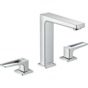 HANSGROHE Mélangeur lavabo Metropol 160, 3 trous poignée étrier, bonde Push-Open chromé