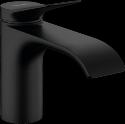 HANSGROHE Mitigeur de lavabo 80 avec tirette et vidage noir mat