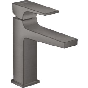 HANSGROHE Mitigeur lavabo Metropol 110 poignée manette, bonde Push-Open noir chromé brossé