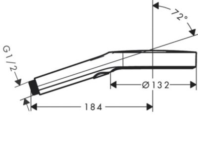 Hansgrohe Rainfinity Douchette à main 130 3 jets, Blanc mat (26864700)