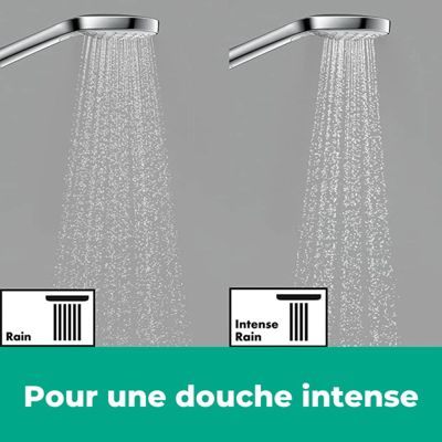 Hansgrohe Vernis Blend Colonne de douche 200 1jet avec mitigeur thermostatique, Chrome (26276000)