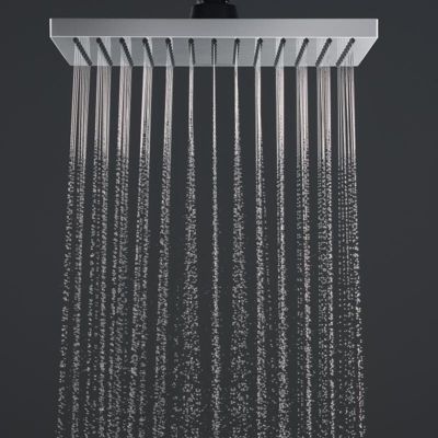 Hansgrohe Vernis Shape Set de douche encastré tout en 1 avec douche de tête 23cm + Douchette 2 jets, Chrome (VernisShape-1)
