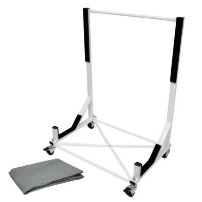 Hardtop stand chariot support rigide blanc + housse Mercedes Porsche