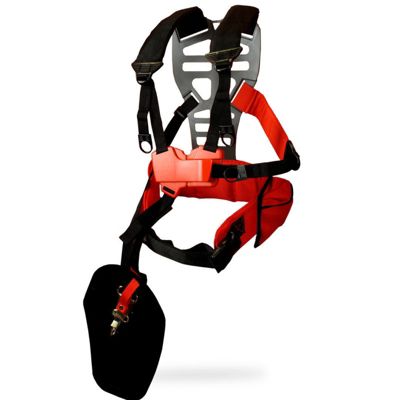 Harnais professionnel Tecomec avec rembourrage et poche porte outils pour débroussailleuse