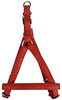 Harnais réglable Mc Leather 10mm rouge