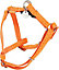 Harnais réglable Mc Leather 15mm orange