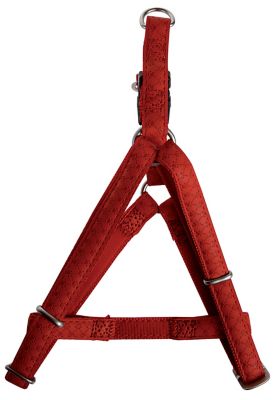Harnais réglable Mc Leather 10mm rouge