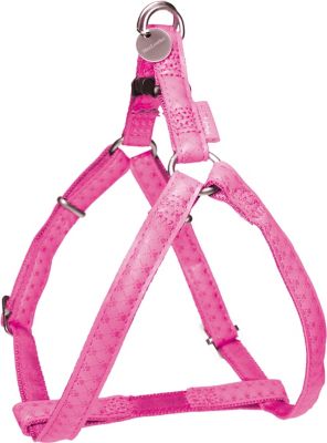 Harnais réglable Mc Leather 15mm fuschia