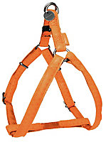 Harnais réglable Mc Leather 25mm orange