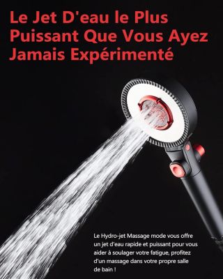 Pommeau De Douche Haute Pression Avec 9 Réglages - Douchette À Main