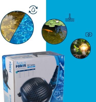 Hauteur de Refoulement 5m, 68Watt, Noir Convient pour l'eau Douce et l'eau Salée