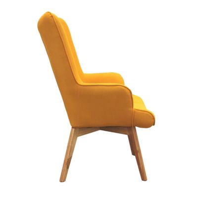 HAYNA - Fauteuil Jaune et Piétement