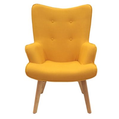 HAYNA - Fauteuil Jaune et Piétement