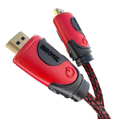 HDC03 2m Câble HDMI 2.0 Dernière génération Connecteurs or 24K Transmission rapide du signal 3D 4K 2160p Ethernet Duronic