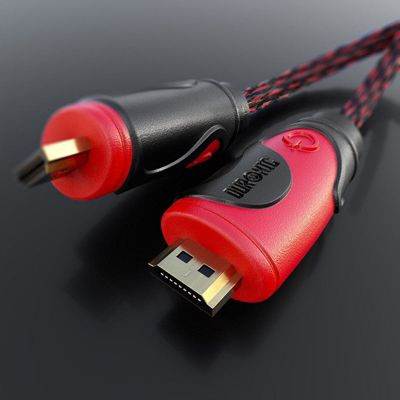 HDC03 2m Câble HDMI 2.0 Dernière génération Connecteurs or 24K Transmission rapide du signal 3D 4K 2160p Ethernet Duronic