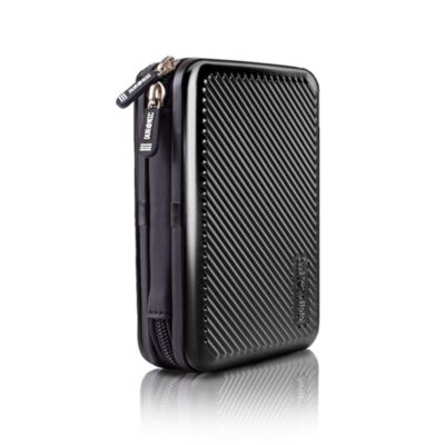 HDC3 BK Etui pour disque dur GPS liseuse batterie externe 11 x 16 cm Housse de protection antichoc rigide EVA Duronic