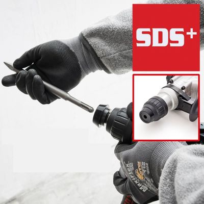 Hecht 1028 Perceuse à percussion puissante rotatif support SDS Plus avec coffre de transport 1050W