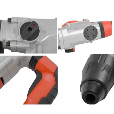 Hecht 1069 Perceuse à percussion marteau perforateur rotatif support SDS Max malette de transport