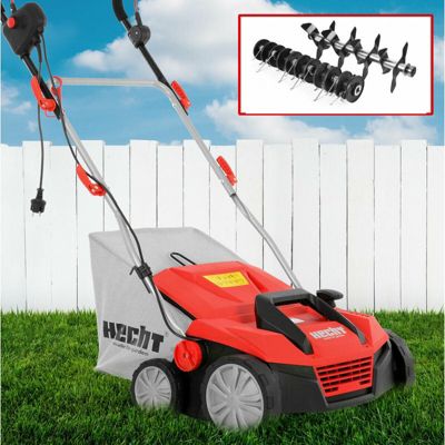 Hecht 1683 Scarificateur aérateur électrique 2en1 1600W 8 couteaux doubles