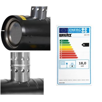 Hecht 3040 Diesel canon à chaleur Chauffage à l'huile 50Hz 38L Consommation 1,8L/h