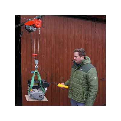 Hecht 8450 Treuil électrique Capacité jusqu a 500kg hauteur de levage 6 a 12m 800 watts