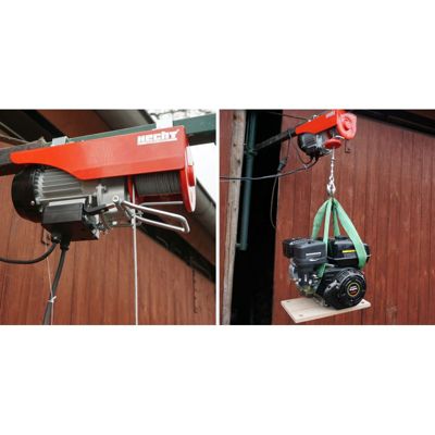 Hecht 8450 Treuil électrique Capacité jusqu a 500kg hauteur de levage 6 a 12m 800 watts