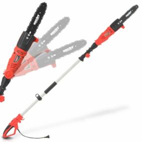 Hecht 971 W Scie a ébrancher Tronçonneuse avec manche télescopique 2,80m et tête de coupe rotative
