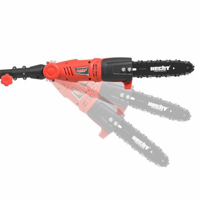 Hecht 971 W Scie a ébrancher Tronçonneuse avec manche télescopique 2,80m et tête de coupe rotative