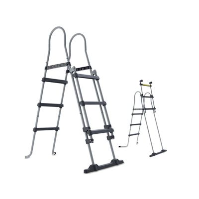 Hecht jardin 00091 Echelle double pour piscine 107 cm  hors sol accessoire piscine Marches 2x3