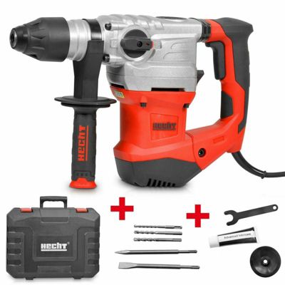Hecht jardin 1036 Profi Perceuse à percussion puissante rotatif support SDS Plus 1500W