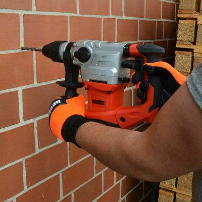 Hecht jardin 1036 Profi Perceuse à percussion puissante rotatif support SDS Plus 1500W