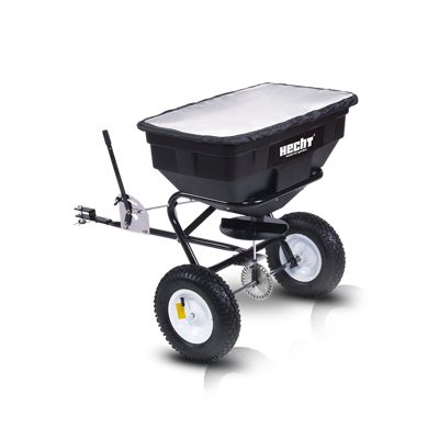Hecht jardin 260 Epandeur universel et remorque de Haute Qualité 60 l Largeur 46-48 cm Dosage exact
