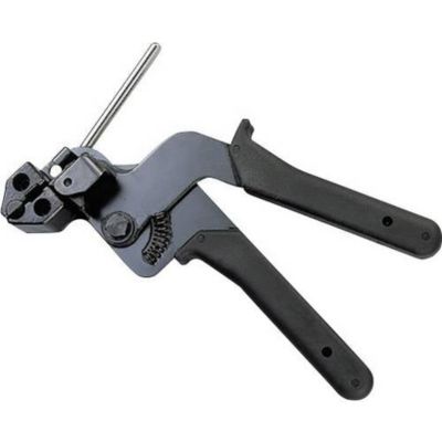 HellermannTyton KST-STG200-MET-BK/ML - Pince pour colliers de serrage, sert et coupe en une opération
