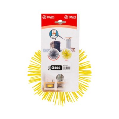Hérisson Ramonage Fil Nylon Rond ° 180 Mm Avec Anneau Acier Embout F12 Ramonage Scid 3493429352718 Scid 3493429352718