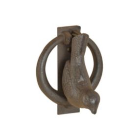 Heurtoir de porte oiseaux en fonte