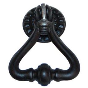 Heurtoir régence métal noir Ritual 45 mm