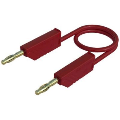 Hirschmann MLN 25/2,5 RT cordon de mesure 0,25 m banane 4 mm empilable rouge