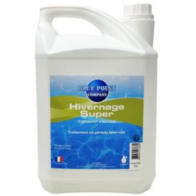 Hivernage Super Piscine 5L, Traitement Anti Algues, Empêche les dépôts calcaires et évite le développement des algues