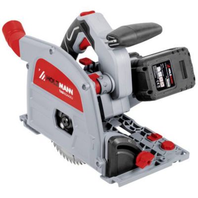 Holzmann TAS165AKKU Scie plongeante sans fil 40 V, profondeur de coupe 59 mm, livrée avec 2 batteries et chargeur.