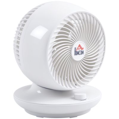 Homcom ventilateur colonne oscillante 45 W oscillant et inclinant 3 vitesses blanc