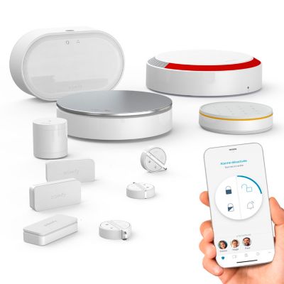 Home Alarm Advanced Plus - Alarme maison sans fil connectée avec sirène extérieure et clavier