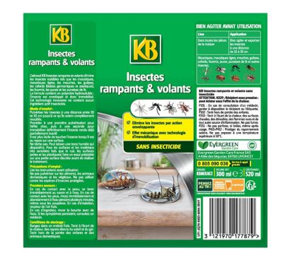 KB cafards aérosol sans insecticide, 300ML