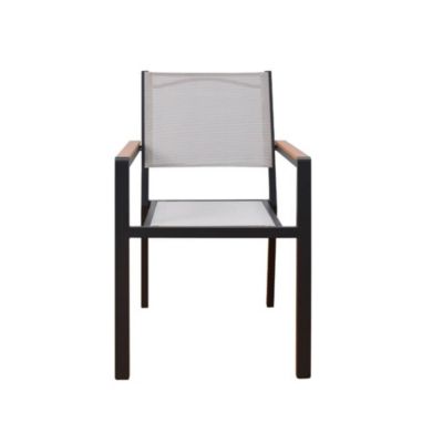 HOME DELUXE Chaise de jardin empilable SEDIA - 1 pièce Chaise empilable, chaise de balcon, chaise de terrasse