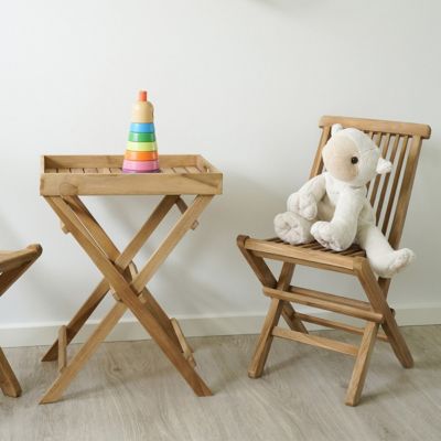 HORIZON - Table Basse d'Appoint H.49,5cm en Teck
